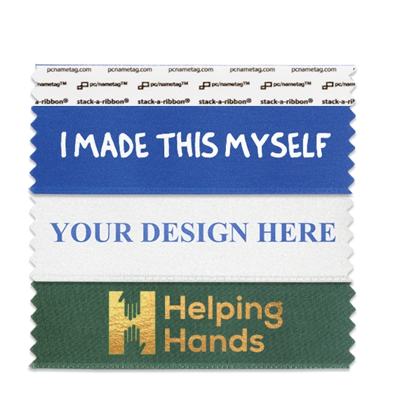 create custom name badge ribbons for conventions