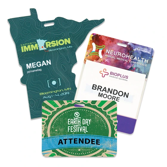 create custom name badges and event badges